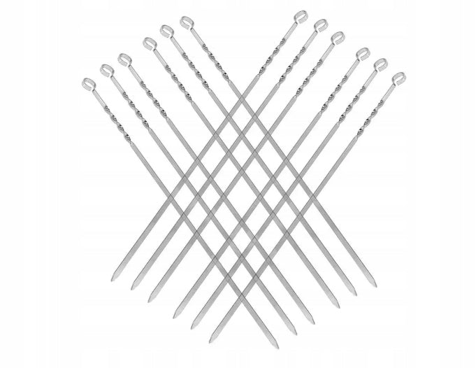 SKEWERS SHAMPOOS FOR GRILL MEAT SKEWERS 6PCS 50cm STAINLESS Number of pieces per package 6 pcs