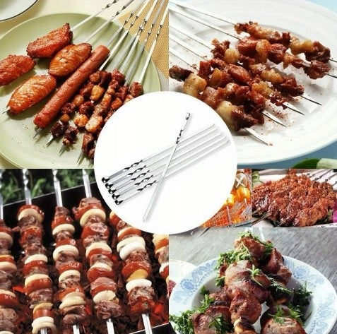 SKEWERS SHAMPOOS FOR SKEWERS MEAT FOR GRILL 6PCS 60cm STAINLESS Kind other