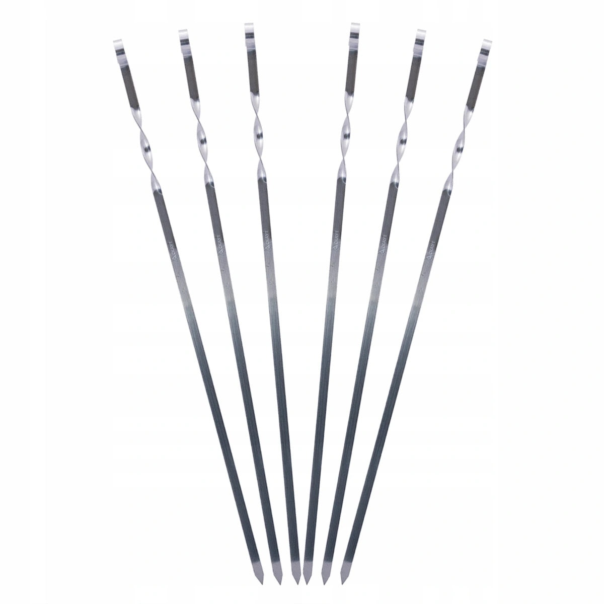 SKEWERS SHAMPOOS FOR SKEWERS MEAT FOR GRILL 6PCS 60cm STAINLESS Number of pieces per package 6 pcs