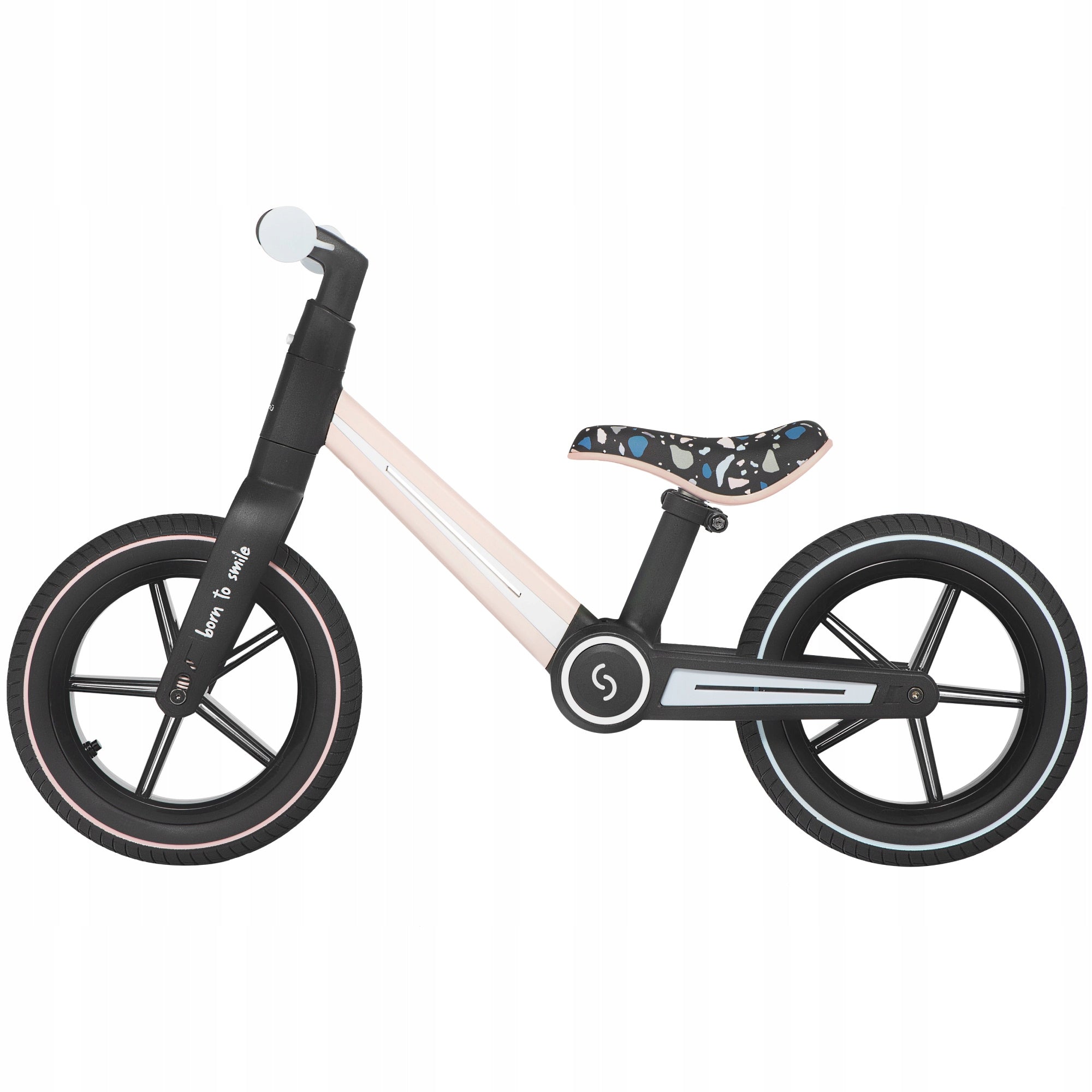 SKIDDOU Balance Bike Folding Ronny Keep Pink Color black blue pink