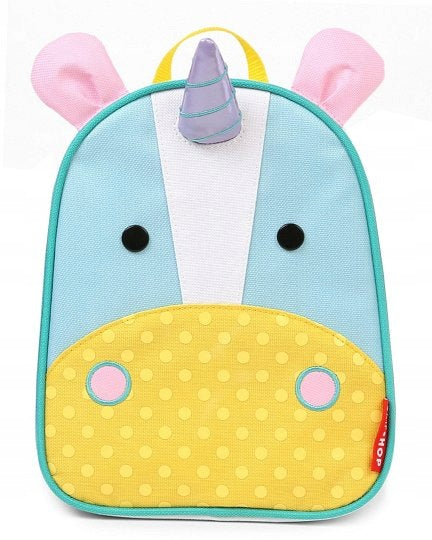 SKIP HOP ZOO Mini Unicorn Backpack with Safety Lanyard for Kids Packaging status original