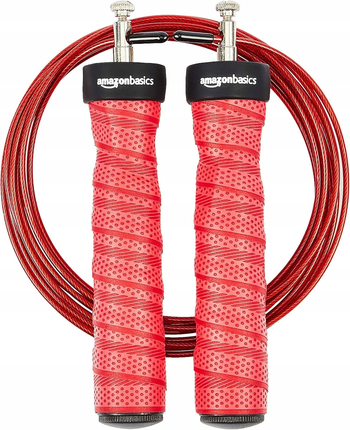 SKIPPING ROPE WITH BEARINGS ADJUSTABLE FITNESS BOXING CROSSFIT 3m red 300c