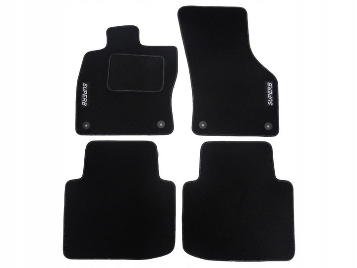 SKODA SUPERB 3 III 2016-... VELOUR MATS 8 mm