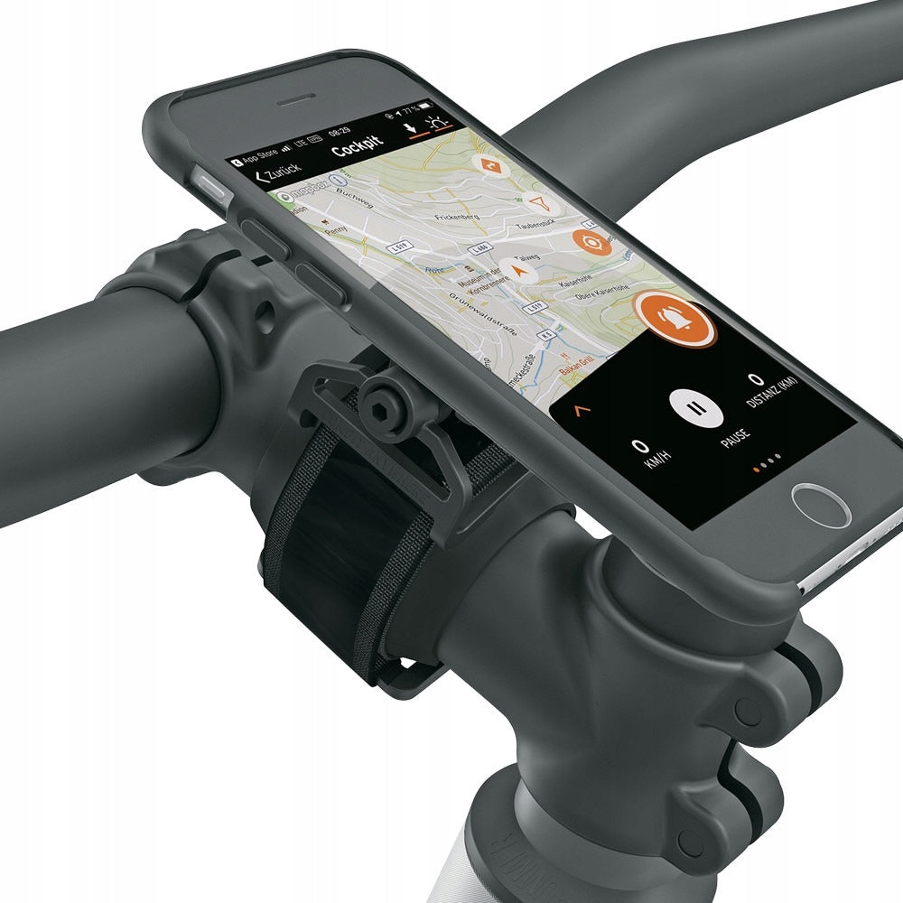 SKS Compit Anywhere Phone Holder 22-75mm 49g Black Adjustable Packaging status original