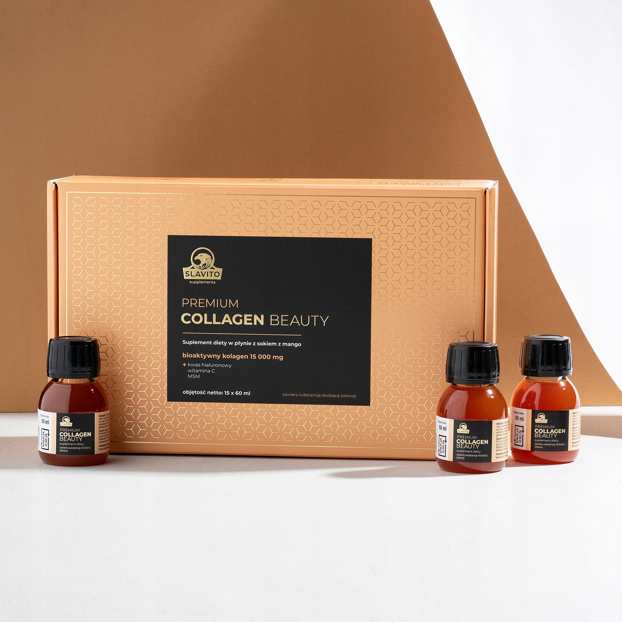 SLAVITO Premium COLLAGEN BEAUTY 15 000 Shot MSM Vitamin C HYALURONIC ACID Medical device no