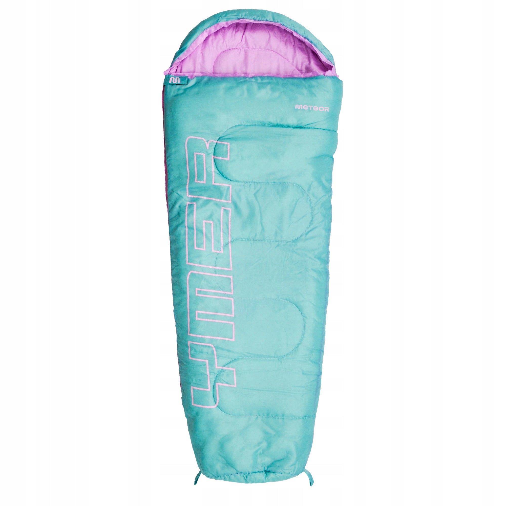 SLEEPING BAG FOR CHILDREN WITH COVER METEOR mummy YMER (130+30)x60/40 compact Color pink
