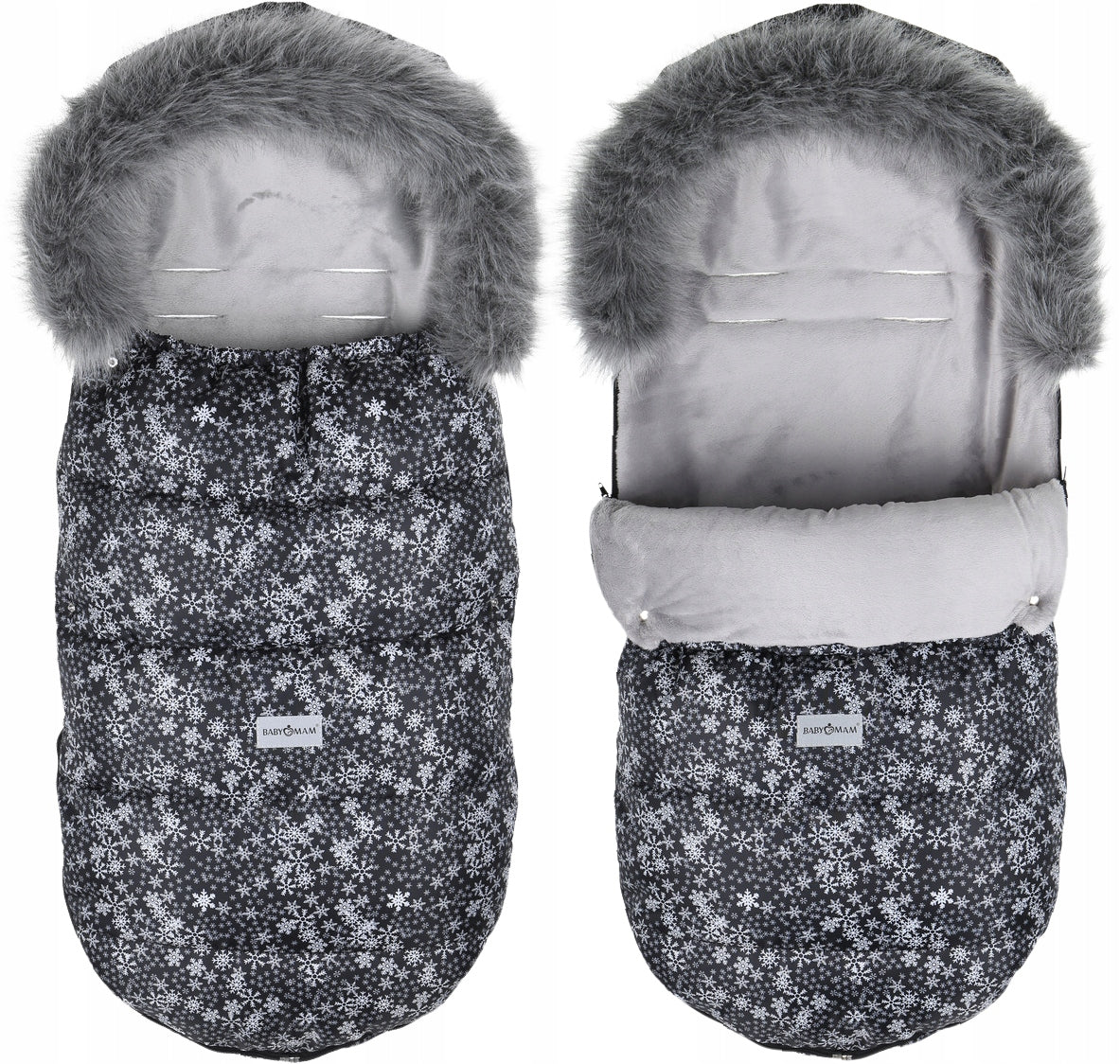 SLEEPING BAG FOR STROLLER SLED FOR WINTER MAXI 114cm INSULATED BABYMAM PREMIUM