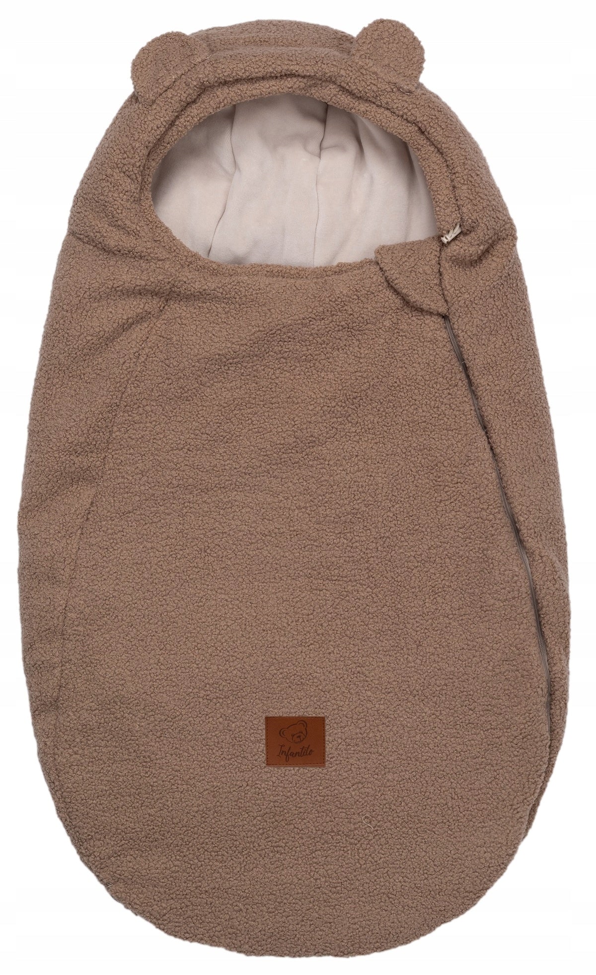 SLEEPING BAG FOR THE STROLLER AND SEAT BOUCLE LAMB