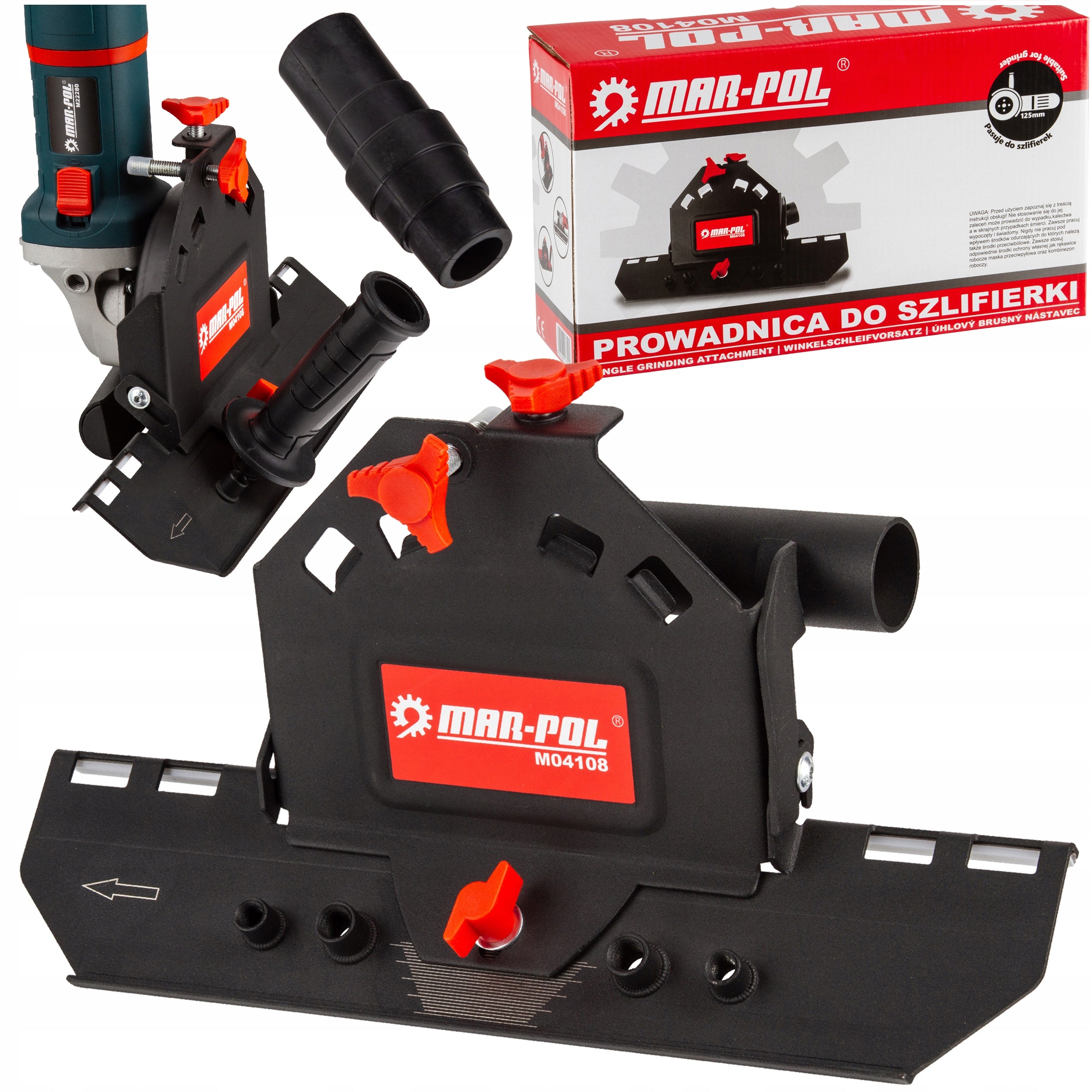 SLIDER ANGLE GRINDER ATTACHMENT FOR CUTTING TILE STONEWARE AT AN ANGLE OF 45°