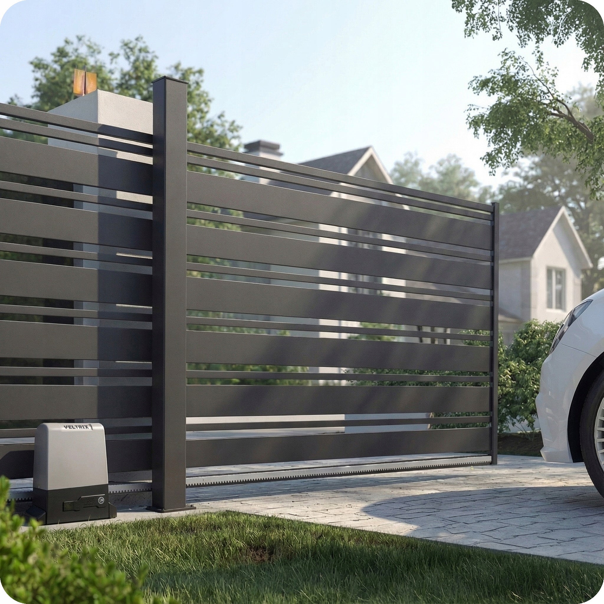SLIDING gate drive SET 800kg + 4 remote controls + LED lamp Packaging status original