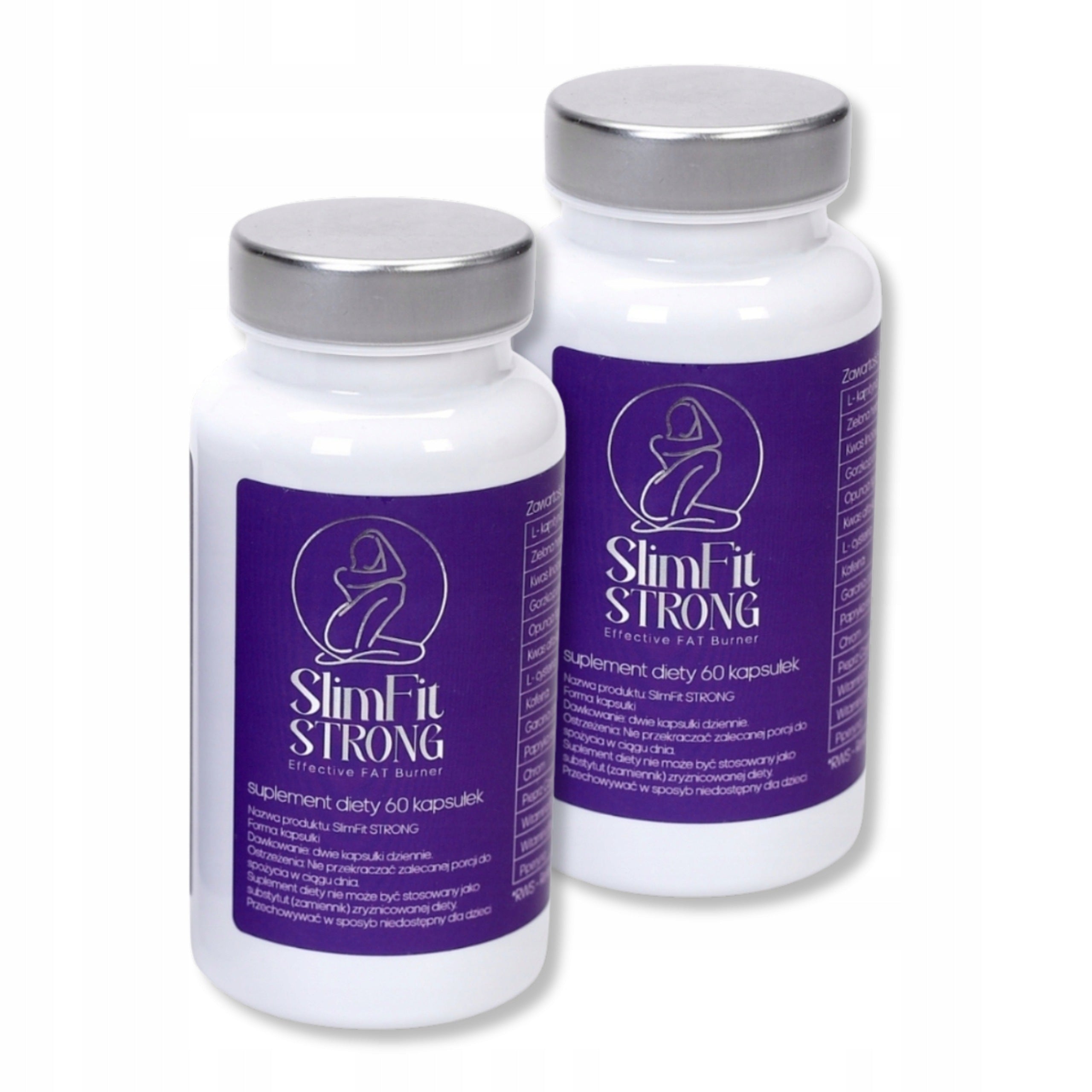 SLIMFIT STRONG Weight Loss Improvement Metabolism L-Carnitine Caffeine 2x60pcs
