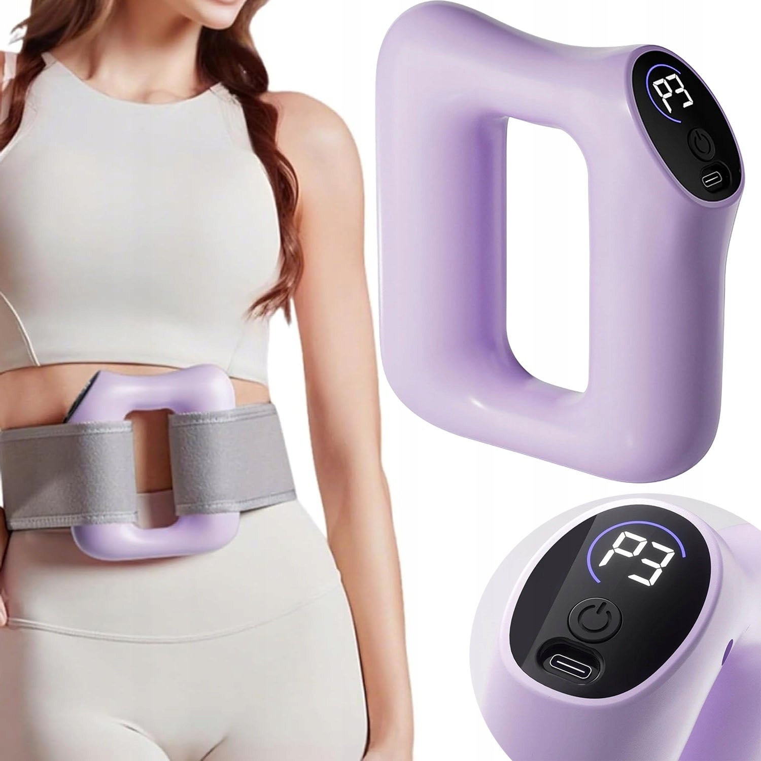 SLIMMING BELT BODY MASSAGER 5 LEVELS OF VIBRATION WITH HEATING FUNCTION