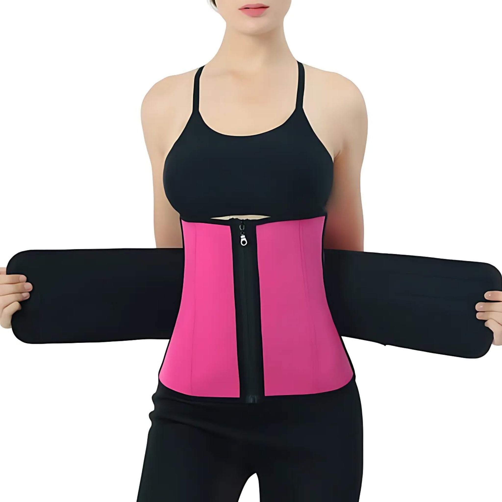 SLIMMING BELT FITNESS WAIST CORSET SHAPING PINK S EAN (GTIN) 5906233810223