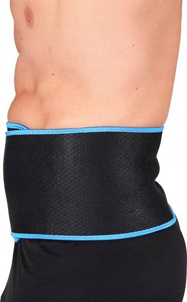 SLIMMING BELT NEOPRENE BELLY PULLER ONE FITNESS BR160 100X19CM Clasp hook-and-loop
