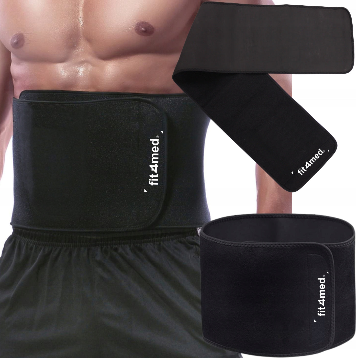 SLIMMING BELT SLIMMING NEOPRENE 150cm STIFFENS ABDOMINAL MUSCLES Model PAS NEOPRENOWY 150CM