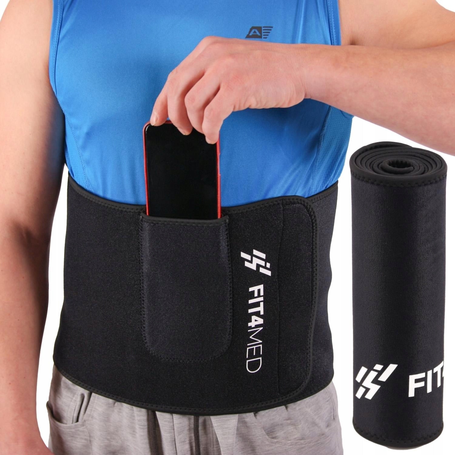 SLIMMING BELT for belly SLIMMING BELLY NEOPRENE 25cmx130cm QUALITY Brand Fit4Med