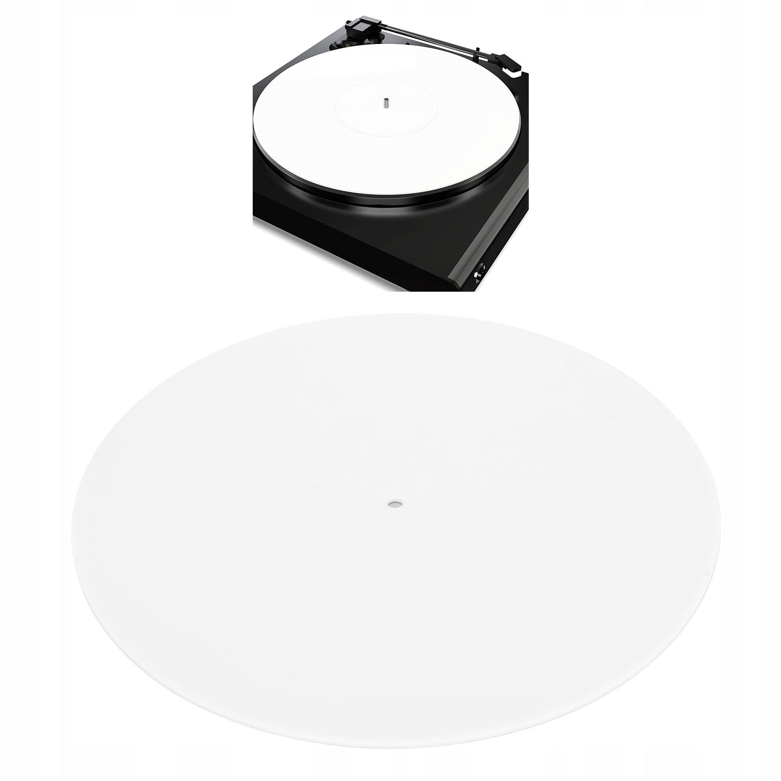 SLIPMATA PHONO MAT ACRYLIC 12-INCH WHITE 300 X 300 X 3 MM