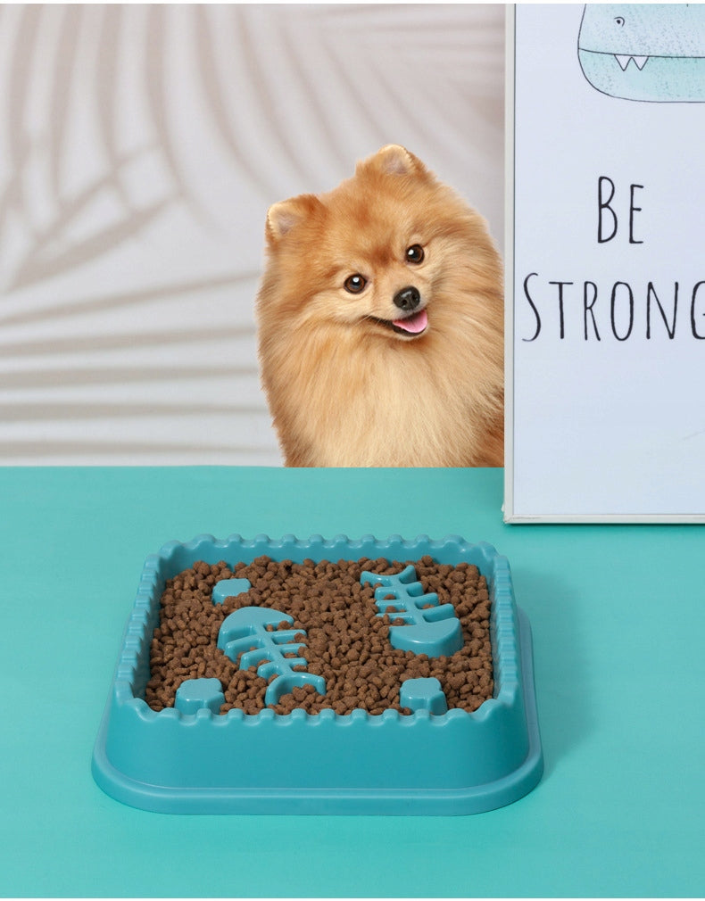 SLOW BOWL Cat Dog Food Slowing Bowl for Food LARGE 600 ml Material made from a synthetic material