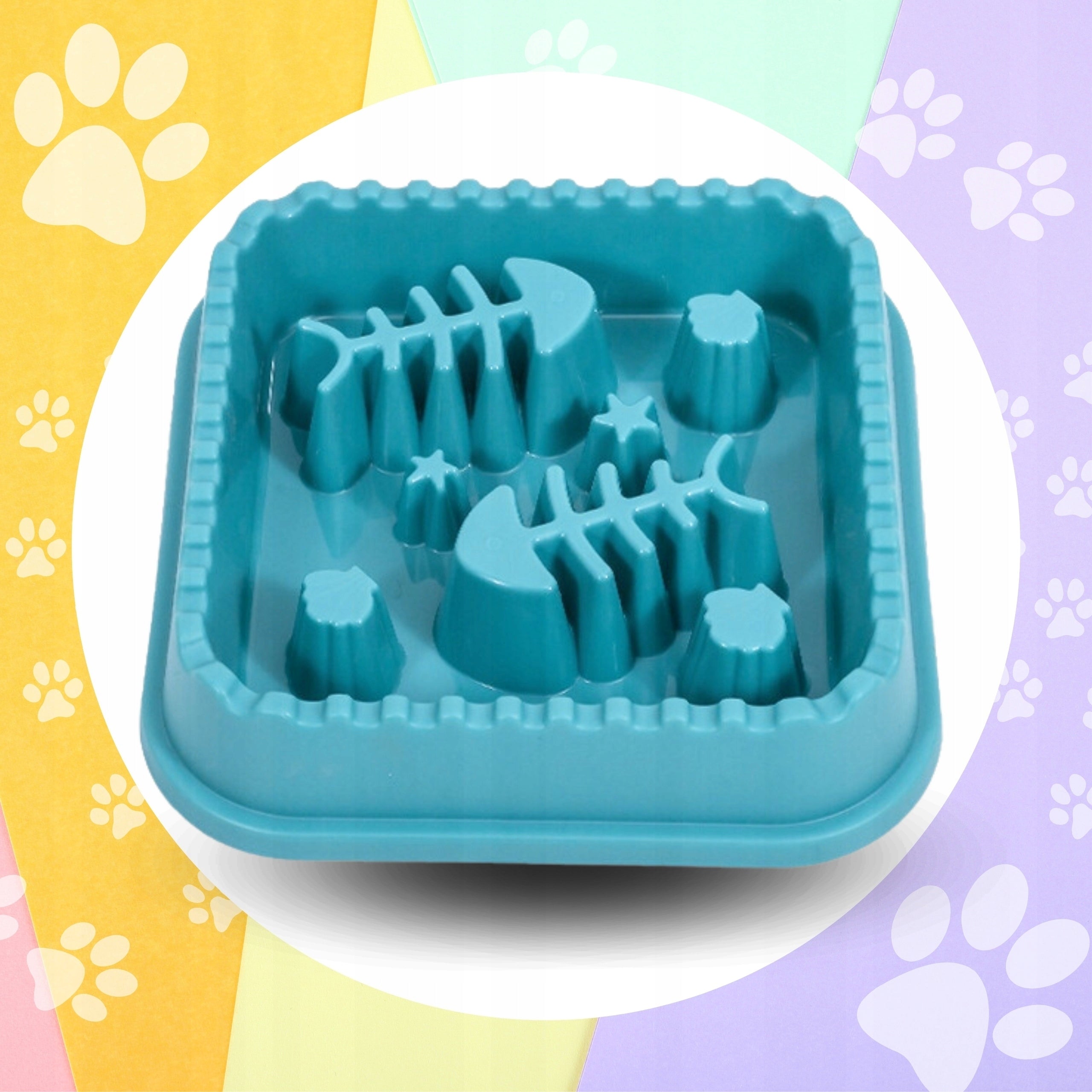 SLOW BOWL Cat Dog Food Slowing Bowl for Food LARGE 600 ml Packaging status original