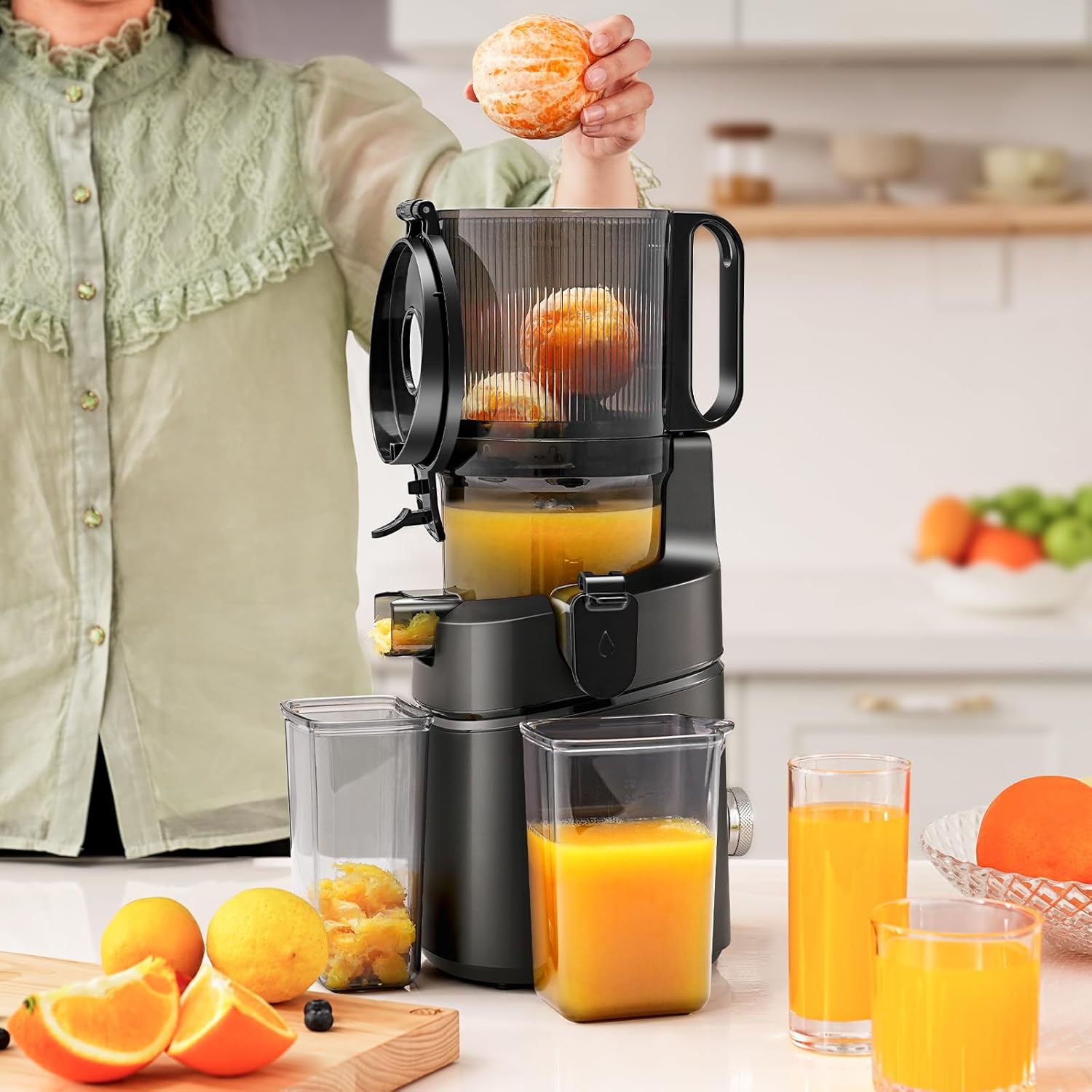 SLOW JUICER 250W TRIPLE FUNNEL FILTER 135MM CAPACITY 1,8L EAN (GTIN) 5907092996653