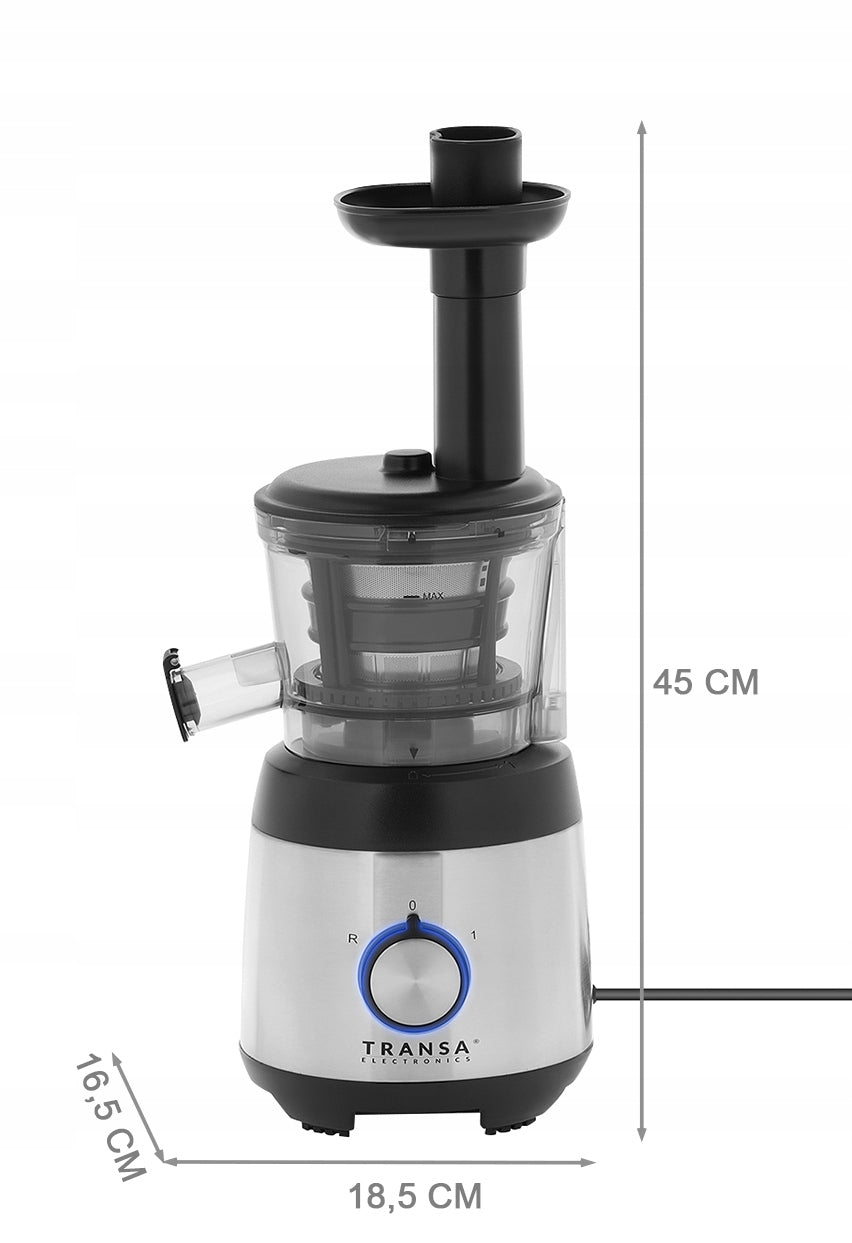 SLOW JUICER FOR FRUIT JUICES VEGETABLES JuiceWell HIGH POWER 400W Kind vertical