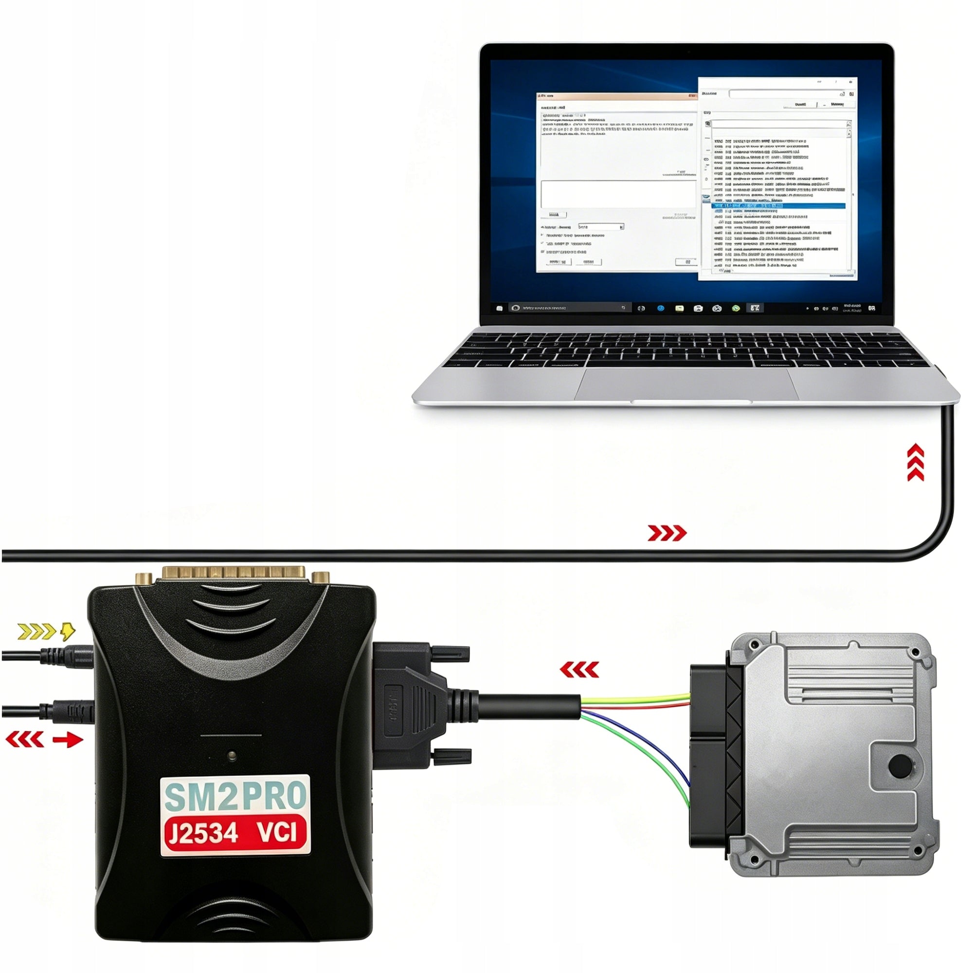 SM2 Pro J2534 VCI ECU Programmer for Car and Truck 67-in-1 Manufacturer code 6910992546407