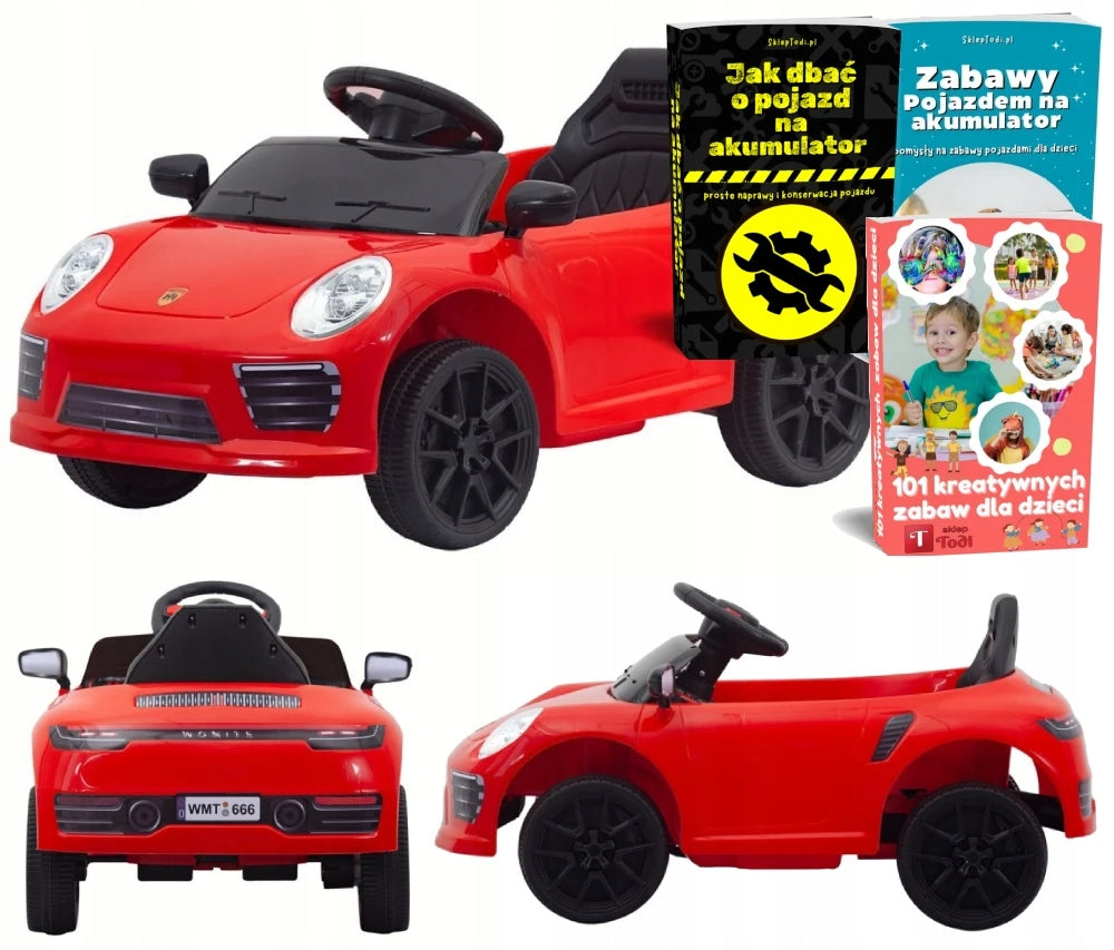SMALL CAR BATTERY WMT-666 FOR CHILD 1-3 YEARS LIGHT REMOTE CONTROL MP3 USB