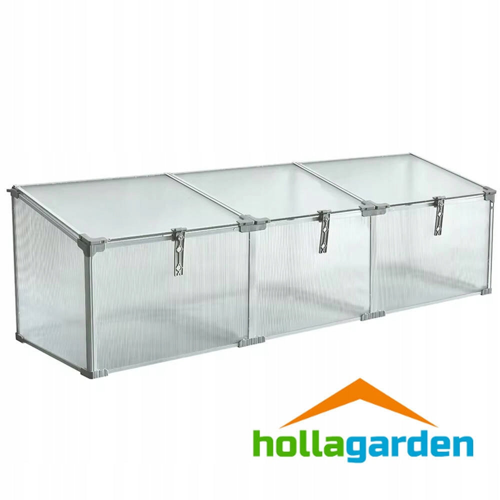 SMALL GREENHOUSE SEEDLING INSPECTION TRIPLE HERBARIUM 150x60x40cm POLYCARBONATE Packaging status original