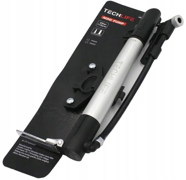 SMALL HAND PUMP FOR TECHLIFE BIKE SCOOTER WITH PRESTA HANDLE