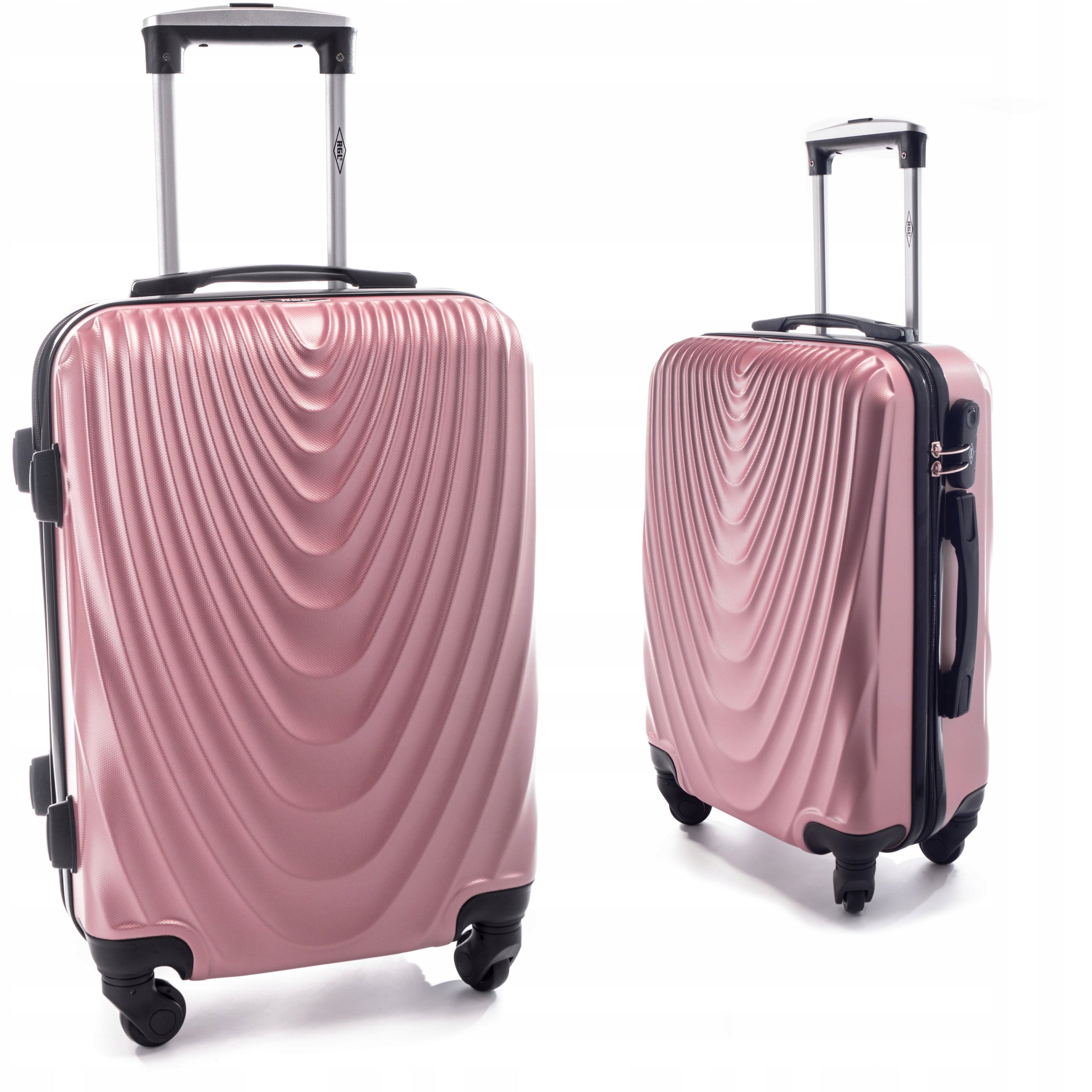 SMALL L SUITCASE ON WHEELS TRAVEL BAG ABS Model x520 L