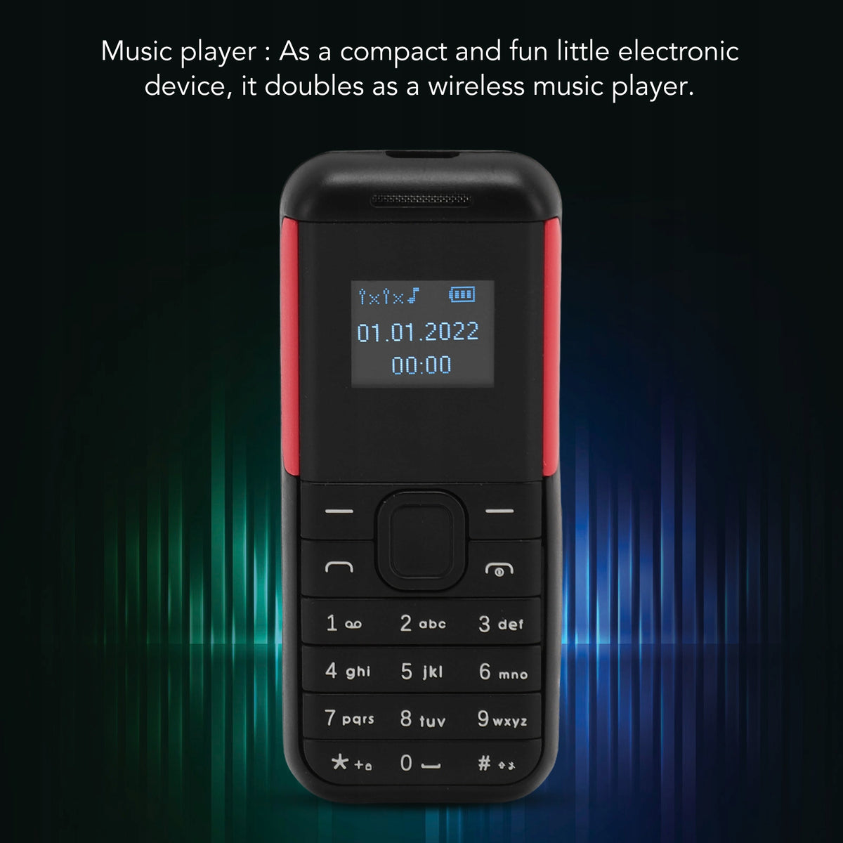 SMALL MOBILE PHONE MINI PHONE 2G SCREEN 0,66 INCH 2 IN 1 Brand myPhone