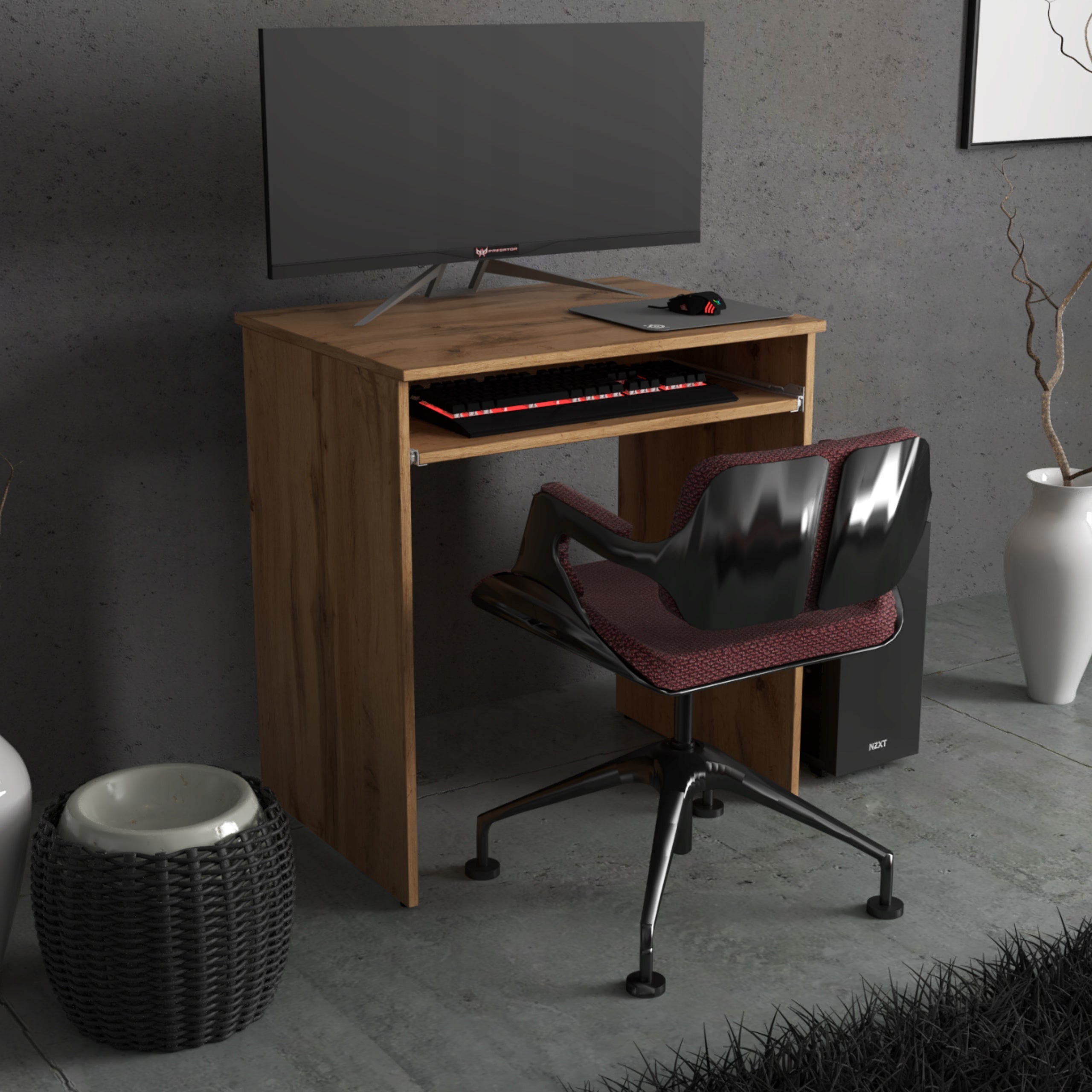 SMALL SCHOOL DESK WOTAN 68 CM WITH SHELF FOR GAMING COMPUTER KEYBOARDS EAN (GTIN) 5905123204593