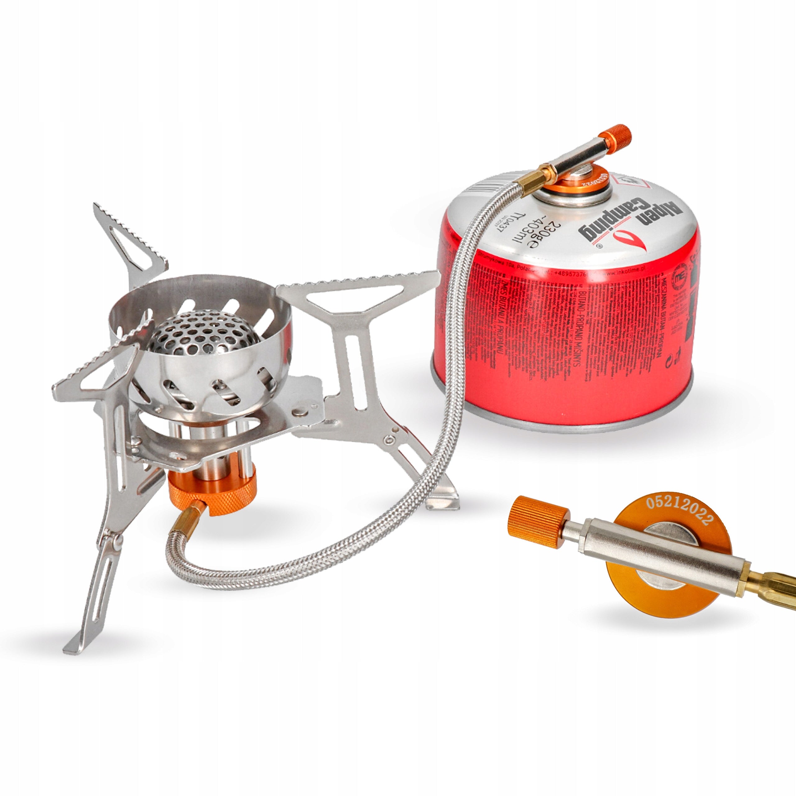SMALL TOURIST STOVE FOR CARTOUCHE PATAGONIA FOLDING ALPEN CAMPING EAN (GTIN) 5903240385713
