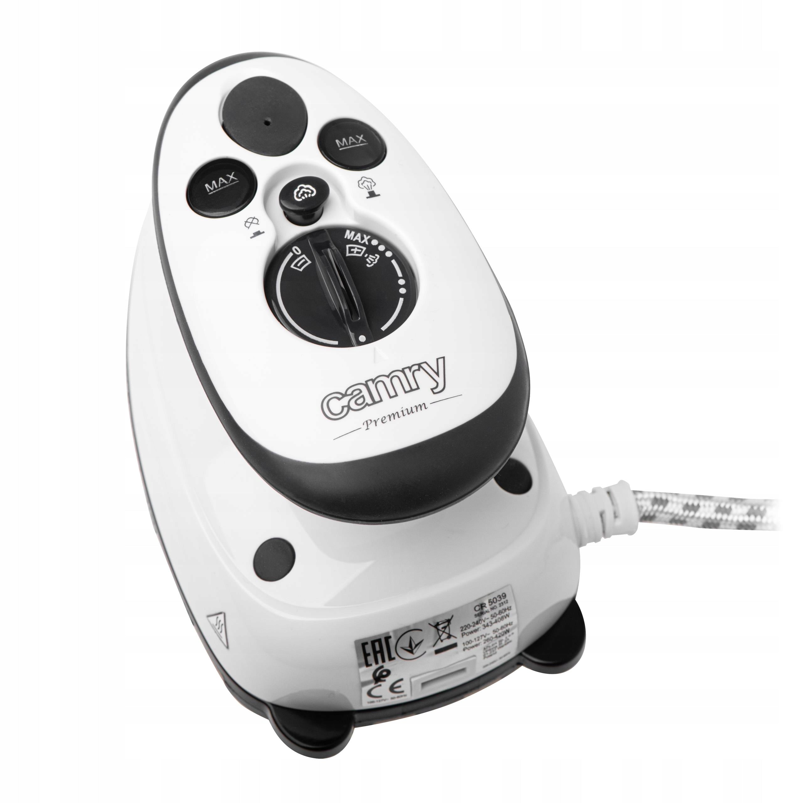 SMALL TRAVEL IRON STEAM TRAVEL PORTABLE DUAL POWER SUPPLY Manufacturer code cr_5039