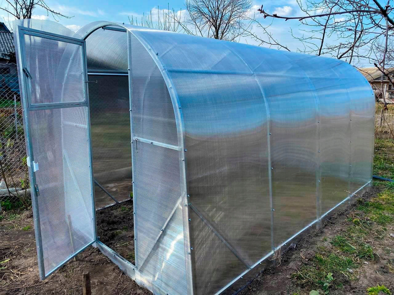 SMALL TUNNEL WITH POLYCARBONATE 4 MM "VEGAN" 2x4 + freebie and free delivery EAN (GTIN) 5904873451073