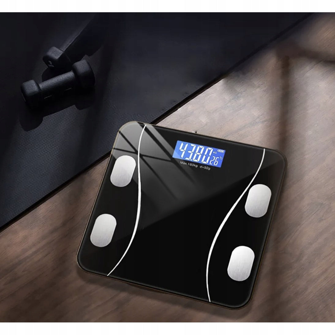 SMART BATHROOM SCALE ANALYTICAL ELECTRONIC BLUETOOTH APP Manufacturer code WAGA ŁAZIENKOWA ELEKTRONICZNA 13W1 KANZA