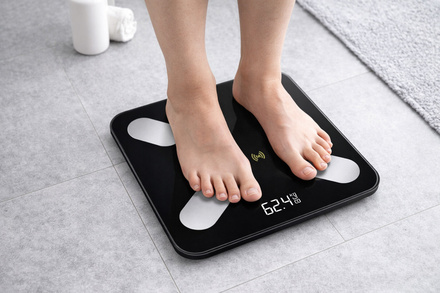 SMART BATHROOM SCALE GLASS SMART + batteries Brand no brand