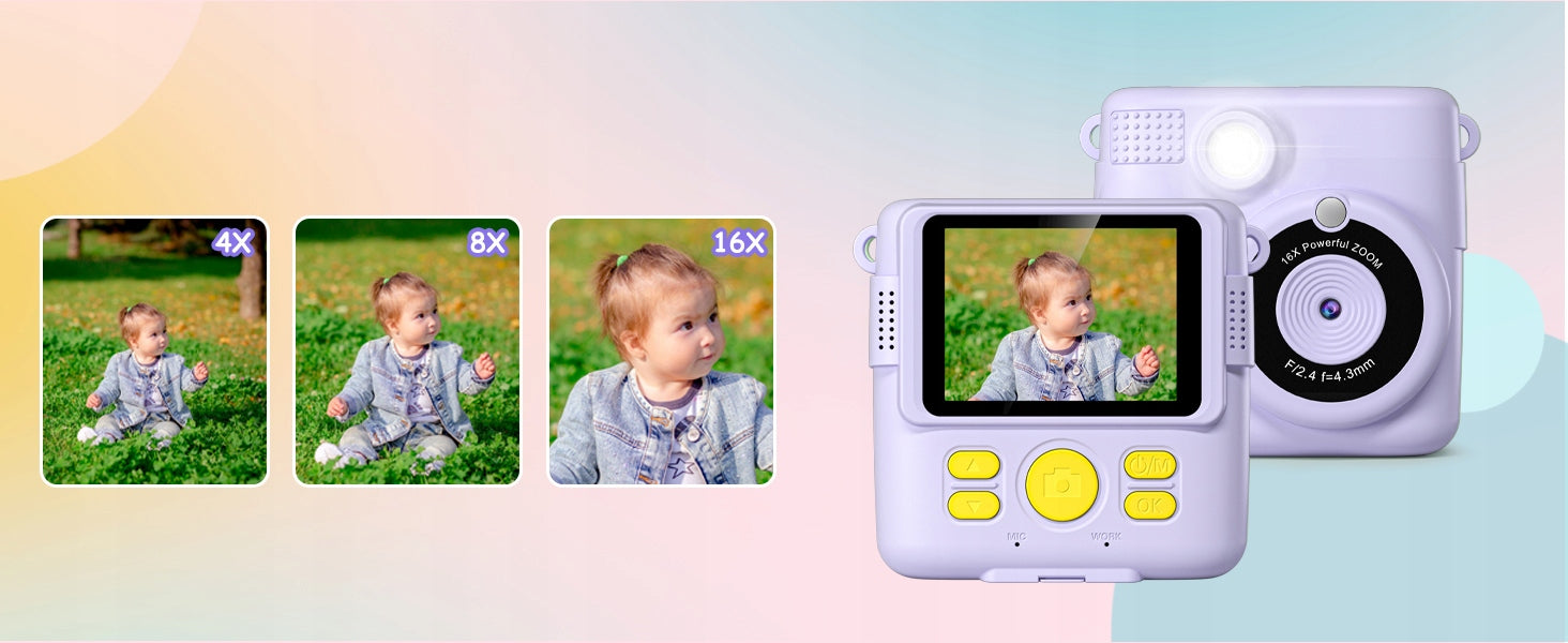 SMART CAMERA WITH THERMAL PRINTER FOR KIDS 32GB 2,4 INCH SCREEN Brand no brand