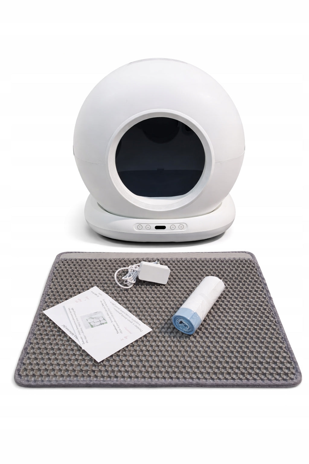 SMART CAT LITTER BOX AUTOMATIC WIFI UV CAMERA APPLICATION CB002 Color white