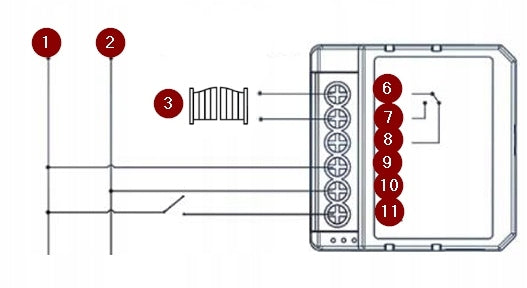 SMART GATE CONTROLLER SMART RELAY TUYA WIFI 230V 12V 24V Product weight with unit packaging 0.04 kg