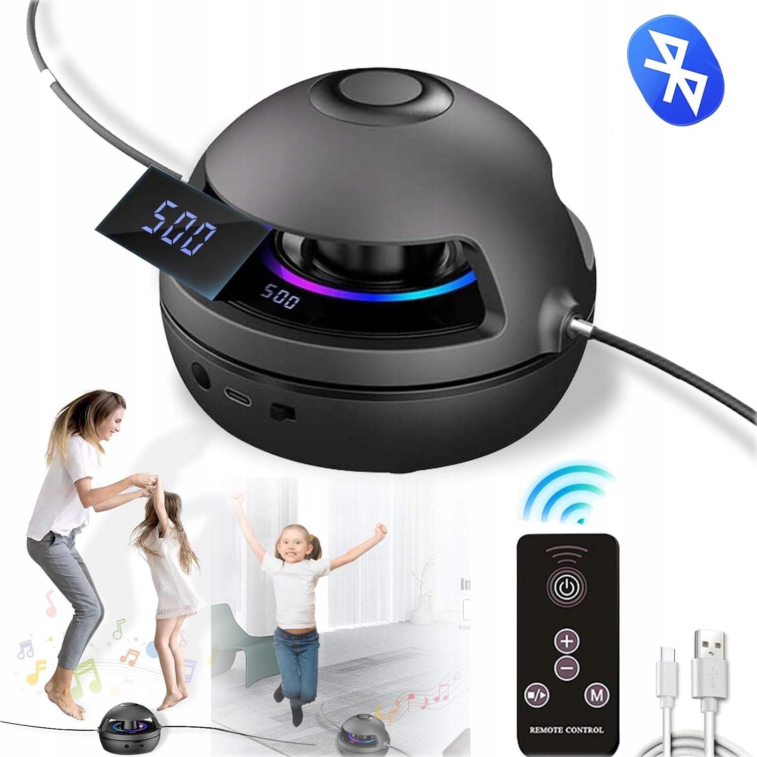 SMART JUMP ROPE BLUETOOTH TOY INTERACTION MACHINE 10SPEEDS Brand no brand