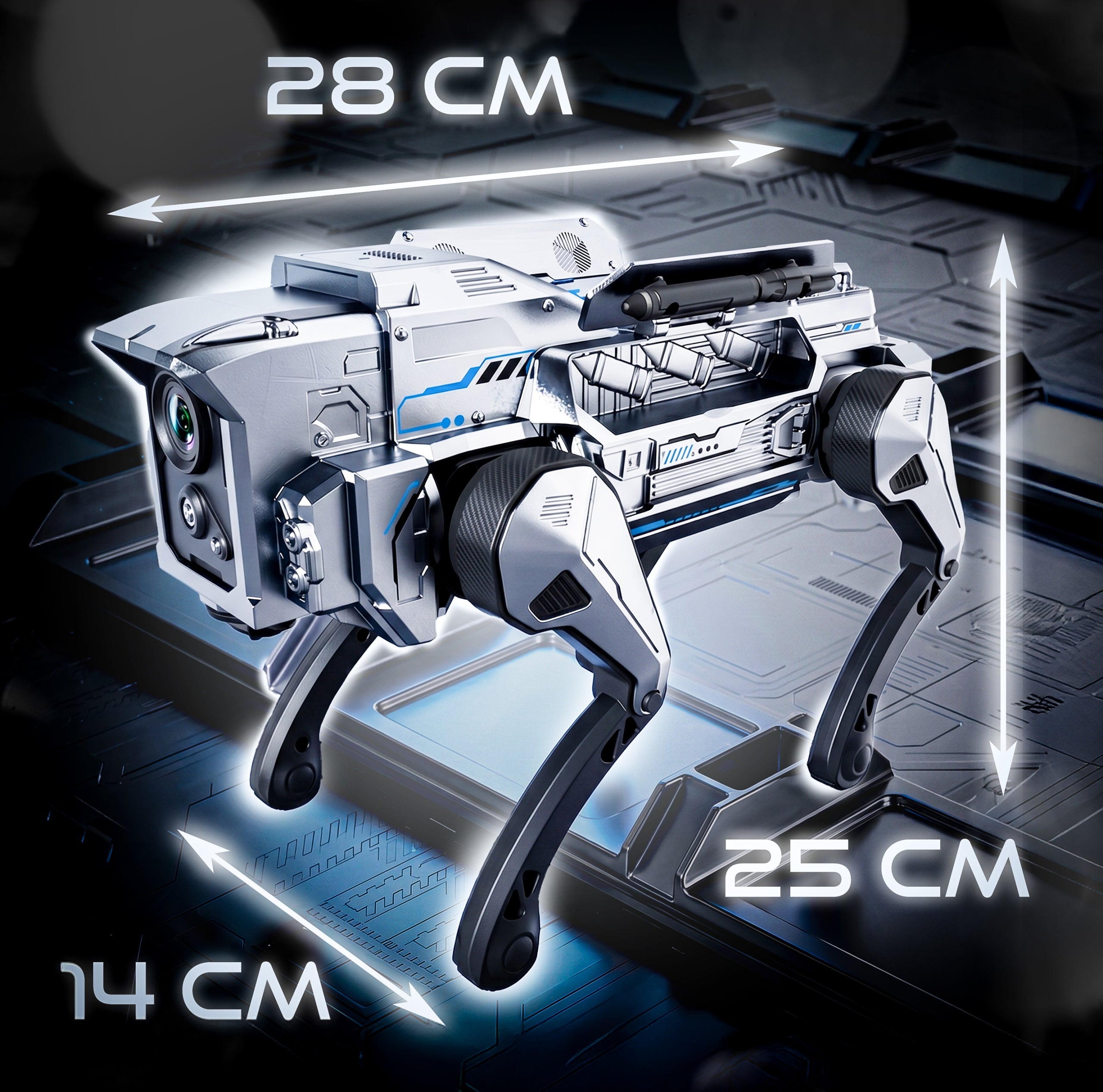 SMART ROBOT Remote Controlled WOLF 3 IN 1 ARROWS GRIPPER + Remote Control Packaging status original