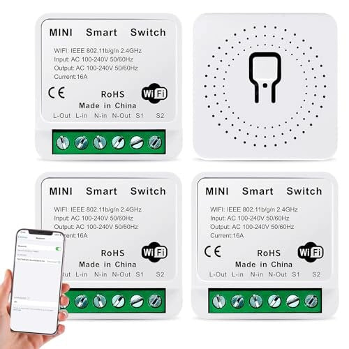 SMART SWITCH WIFI LIGHTS 4 PIECES SMART HOME STEEL SET Brand no brand