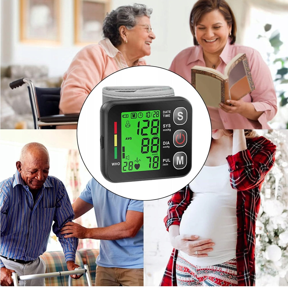 SMART WRIST BLOOD PRESSURE MONITOR WITH CASE ARRHYTHMIA LCD WRIST MEMORY Packaging status original