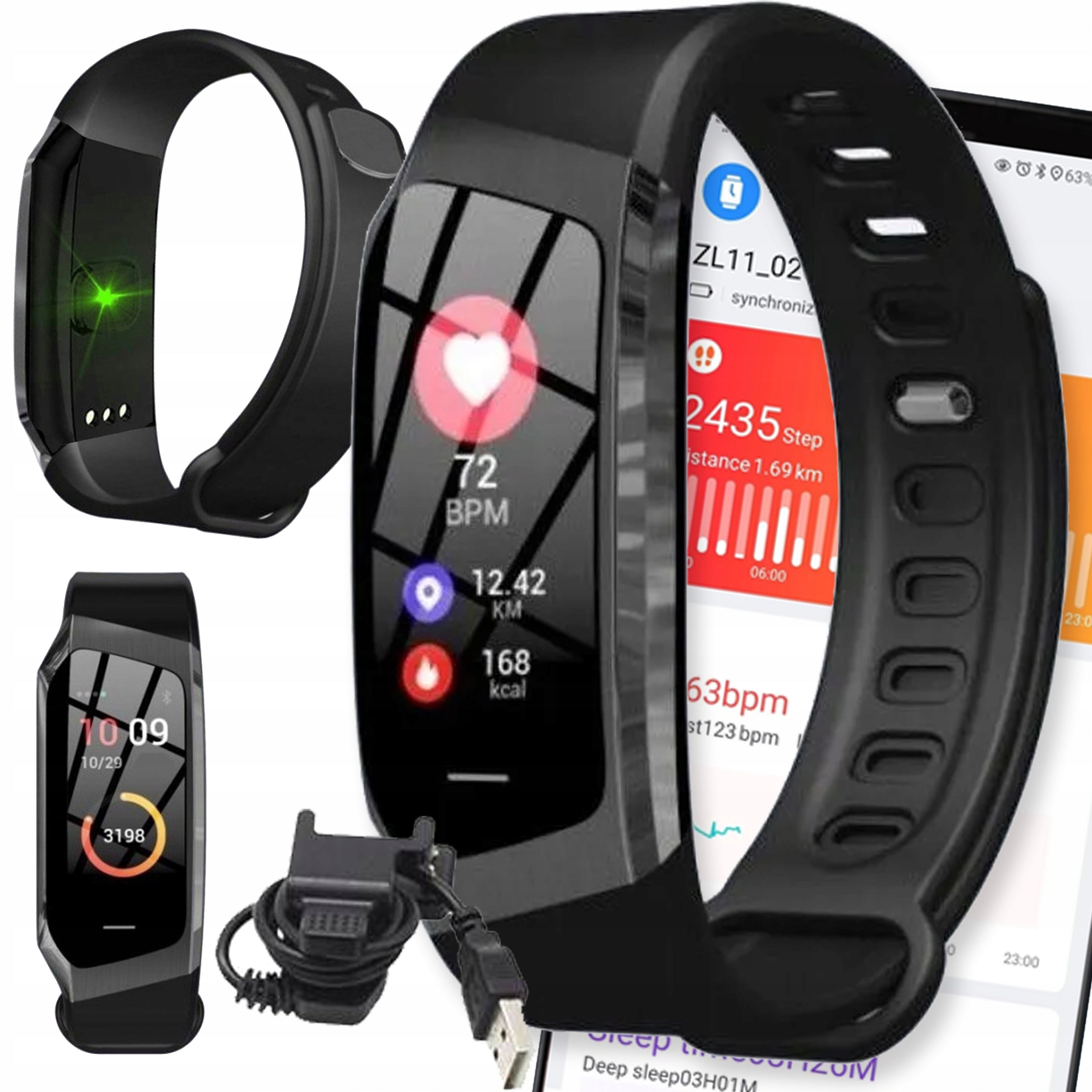 SMARTBAND BAND SMART SMARTWATCH SPORTS BAND WOMEN'S SPORTS WATCH PL
