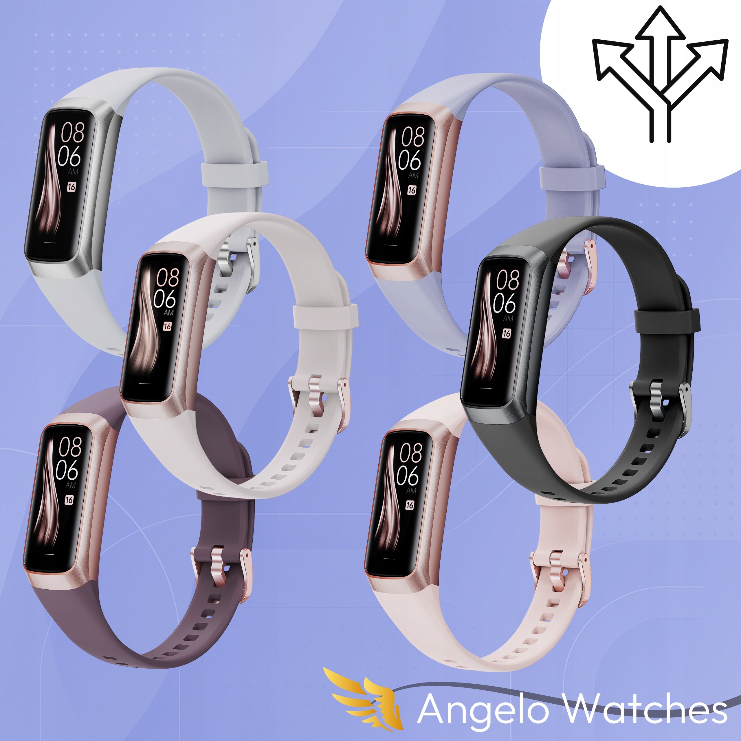 SMARTBAND WOMEN'S SMARTWATCH TALK SPORT NOTIFICATION PRESSURE in Polish Manufacturer code Angelo AW-60