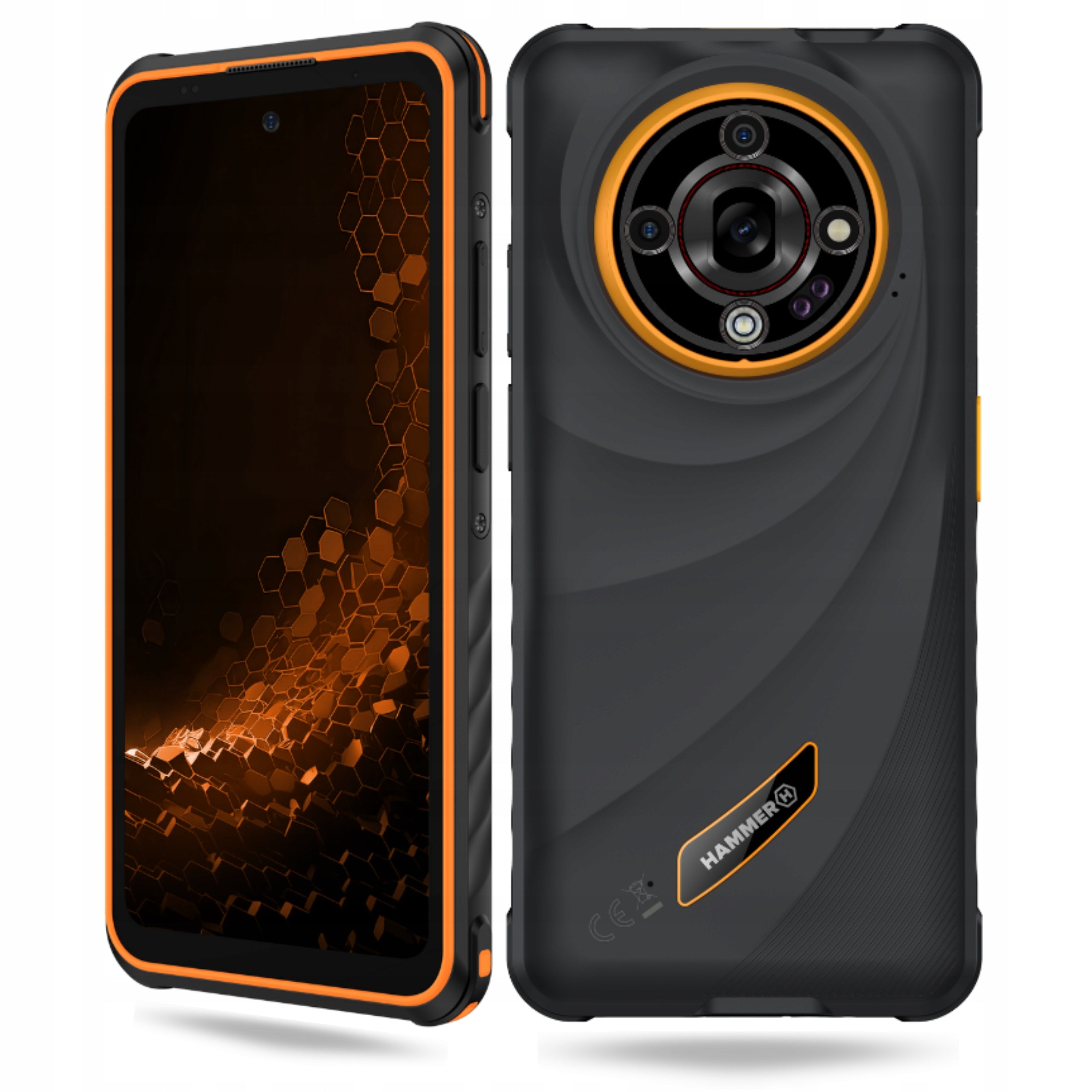 SMARTPHONE HAMMER IRON 6 5G 8/256 GB ARMORED PHONE WATERPROOF NIGHT VISION Charger included no