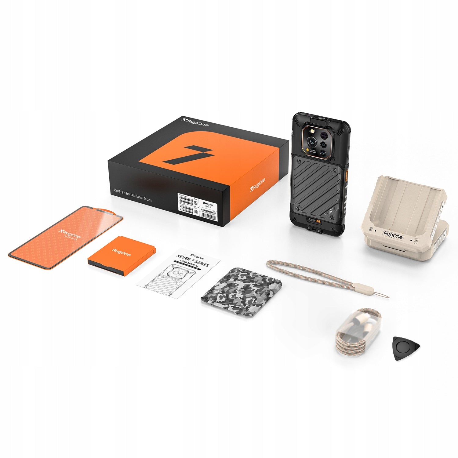 SMARTPHONE RUGONE XEVER 7 5G 12/512GB REPLACEABLE BATTERY NIGHT VISION Headphones included no