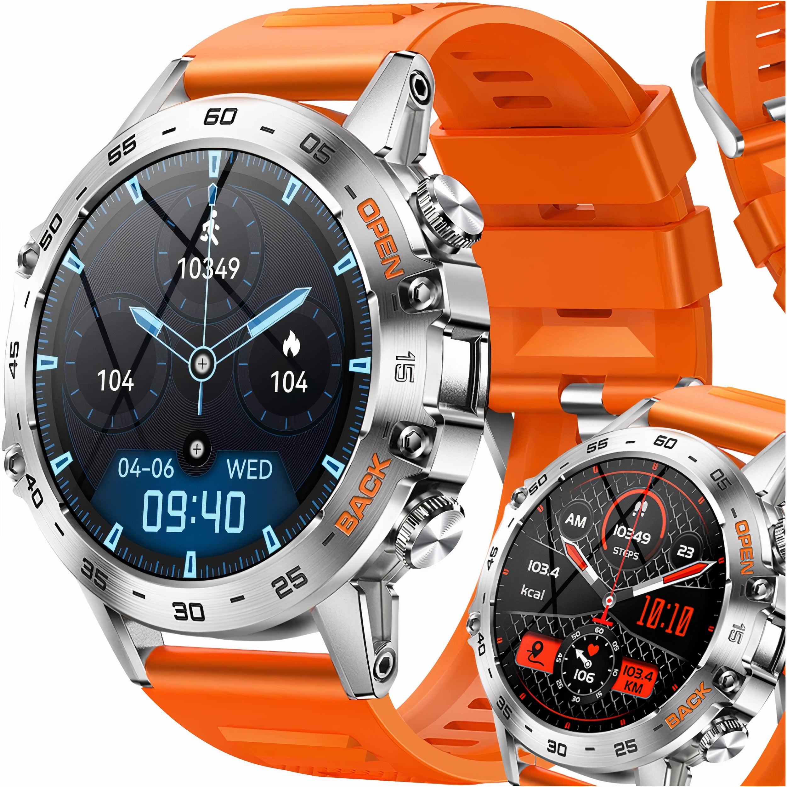 SMARTWACH MEN'S WATCH POLISH MENU LARGE WATERPROOF XXL Brand Vess
