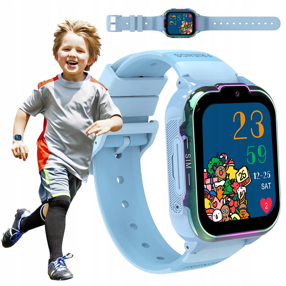 SMARTWATCH 4G TALK GPS SIM WATERPROOF SPORT CAMERA BLUE